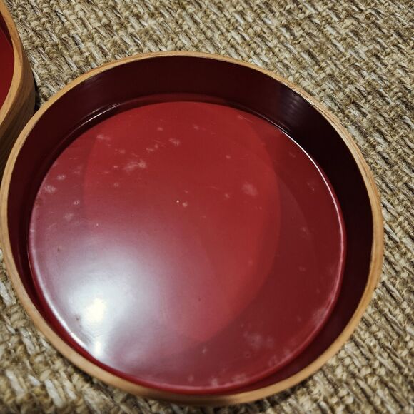 Vintage Odate Magewappa Lacquered Bentwood Dish Plate Tray Japan - Picture 8 of 11